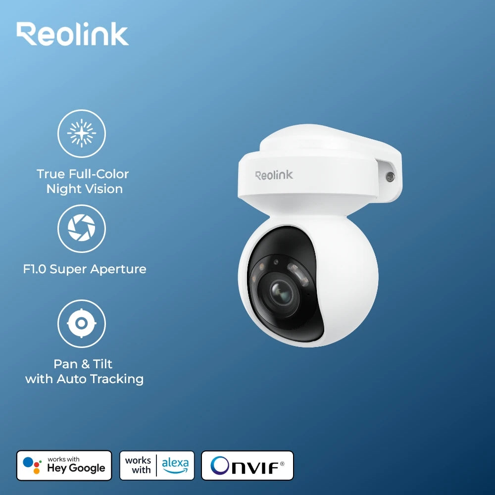 Reolink 2K Outdoor Wifi Security Camera with Pan Tilt Auto Tracking IP Cam 4MP True Full-Color Night Vision Surveillance Camera