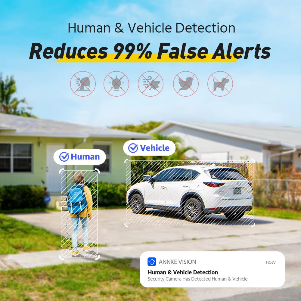 8MP HD IP Security Camera Poe 4K Dual Light Audio Fixed Camera Human Vehicle Detection 256G SD Storage ONVIF IP67