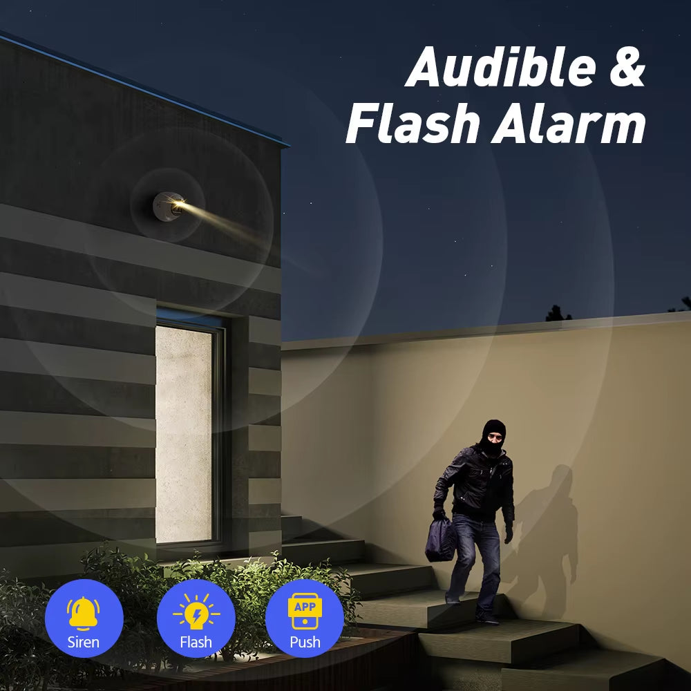 8MP HD IP Security Camera Poe 4K Dual Light Audio Fixed Camera Human Vehicle Detection 256G SD Storage ONVIF IP67