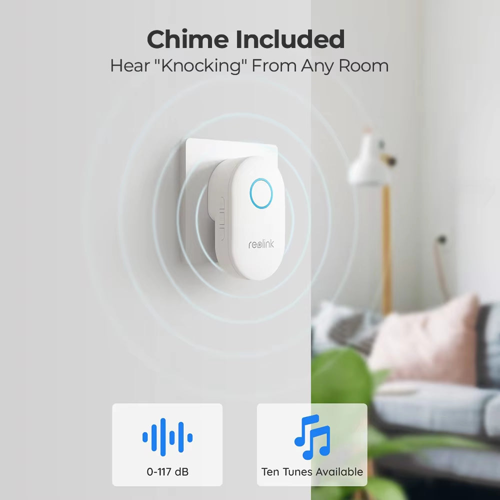 2K+ Wifi Video Doorbell Smart Outdoor Home Video Intercom Human Detection Wired Door Bell with Chime Support Alexa
