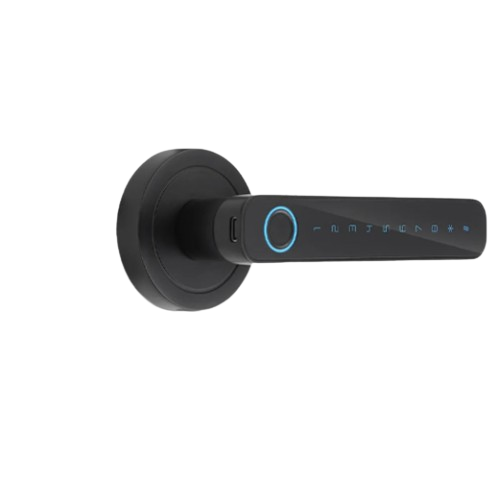 Smart Fingerprint & Password Door Lock Set – Keyless Entry with Biometric Handle
