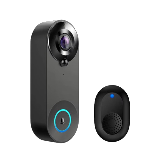 1080P Wireless Smart Video Doorbell – HD Night Vision, Wide-Angle, Motion Alerts & Two-Way Audio