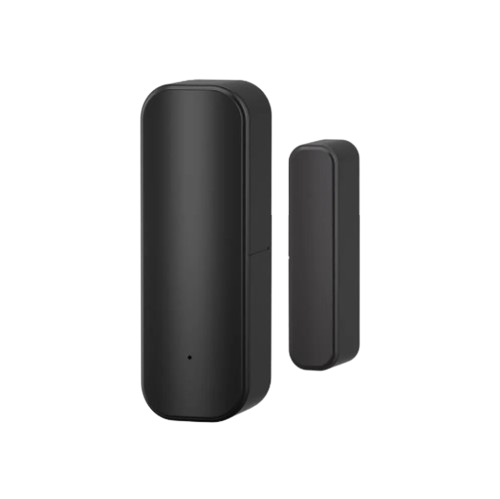 Wi-Fi Smart Door & Window Sensor – Open/Close Alerts, App Notifications & Voice Control (Black)