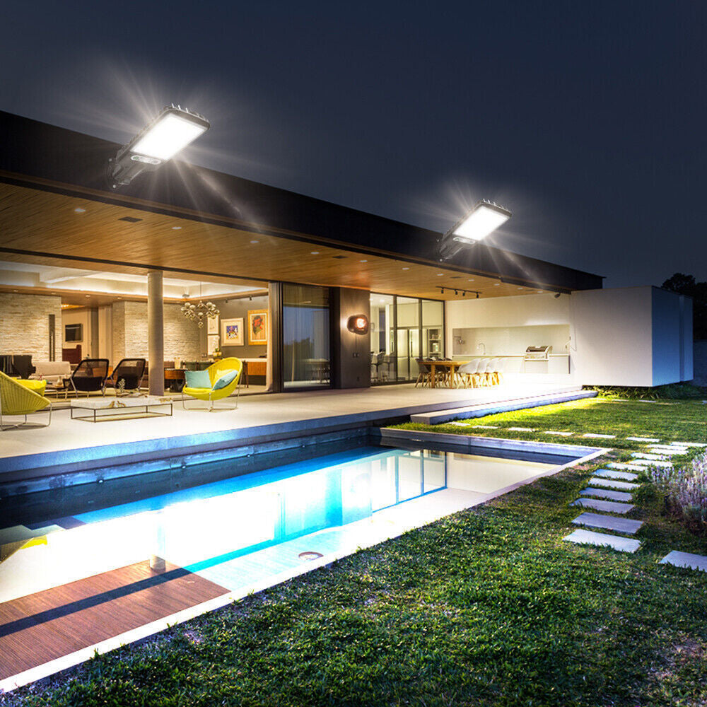 6000W LED Solar Street Wall Light PIR Motion Sensor Security Outdoor Garden Lamp